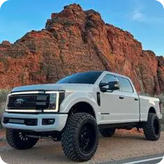  white lifted truck